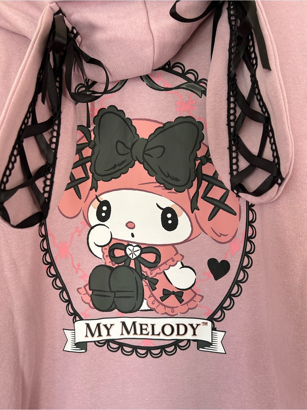 Sanrio My Melody Pink Hoodie With Bunny Ears